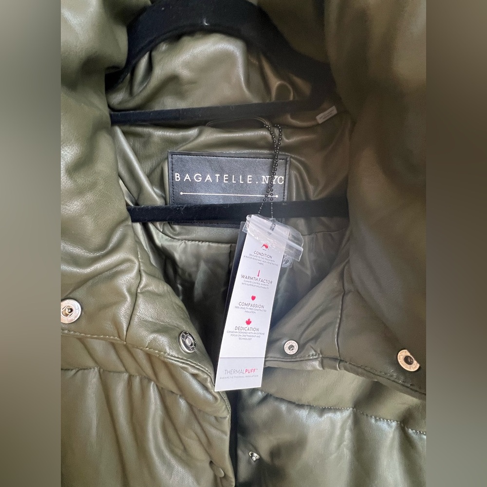 🔥NWT - Bagatelle NYC Vegan Puffer Jacket Size M - Picture 9 of 12